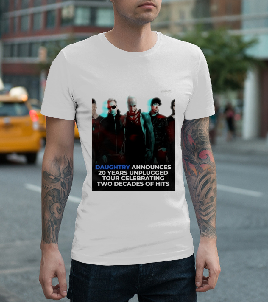 Daughtry Announces 20 Years Unplugged Tour Celebrating Two Decades Of Hits Music Mayhem T-Shirt