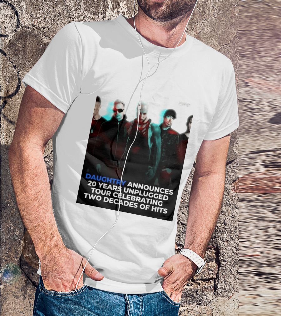 Daughtry Announces 20 Years Unplugged Tour Celebrating Two Decades Of Hits Music Mayhem T-Shirt