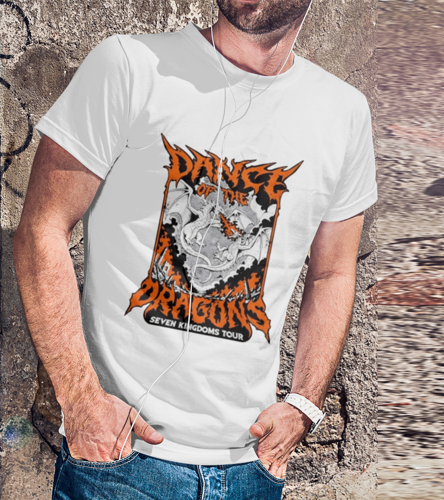 Dance Of The Dragons Seven Kingdoms Tour House Targaryen Fire Breathing T-Shirt
