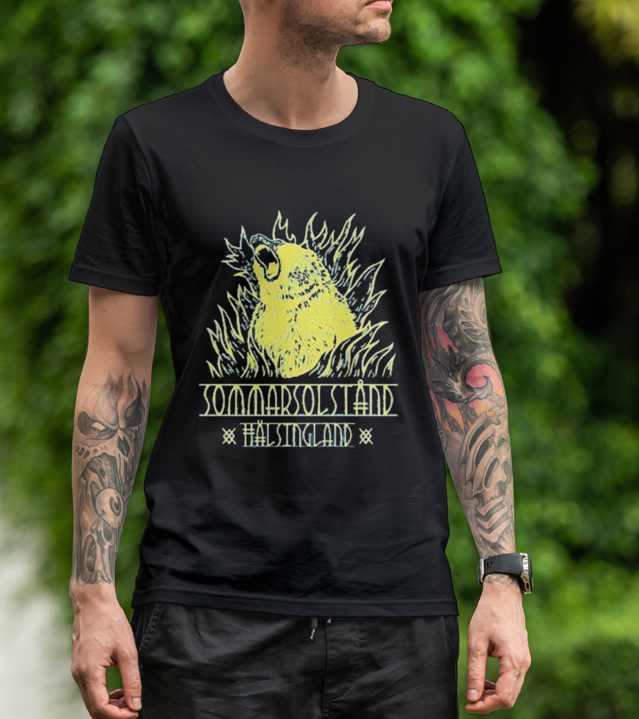Sommarsolstånd Hälsingland Bear Flame T-Shirt