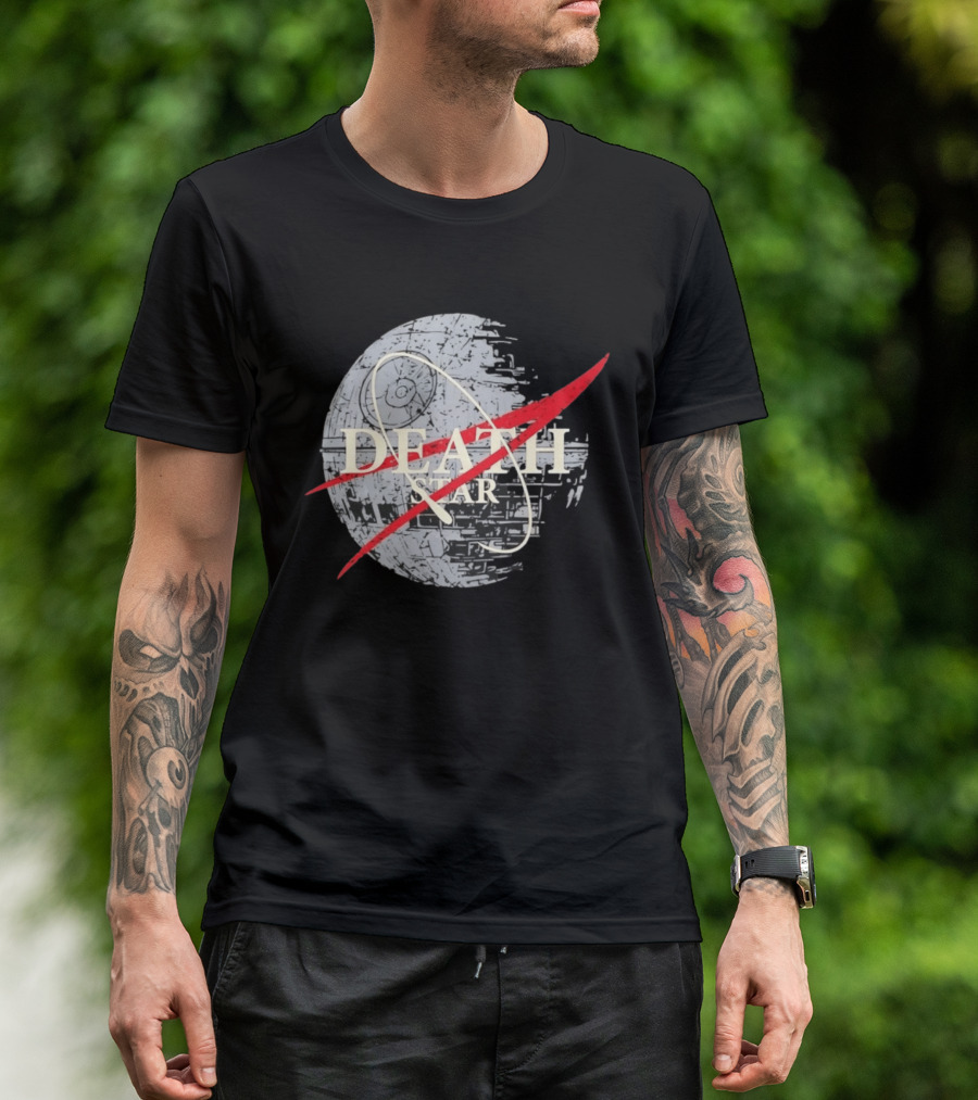 Death Star And The NASA T-Shirt
