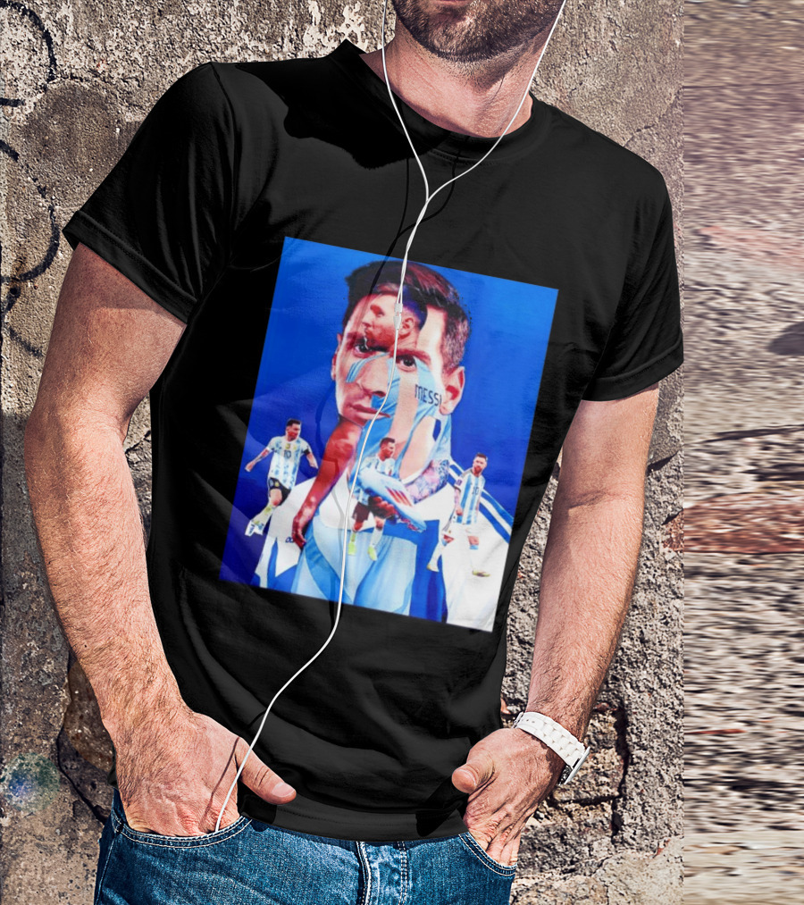Messi Argentine Footballer Icon In Action T-Shirt