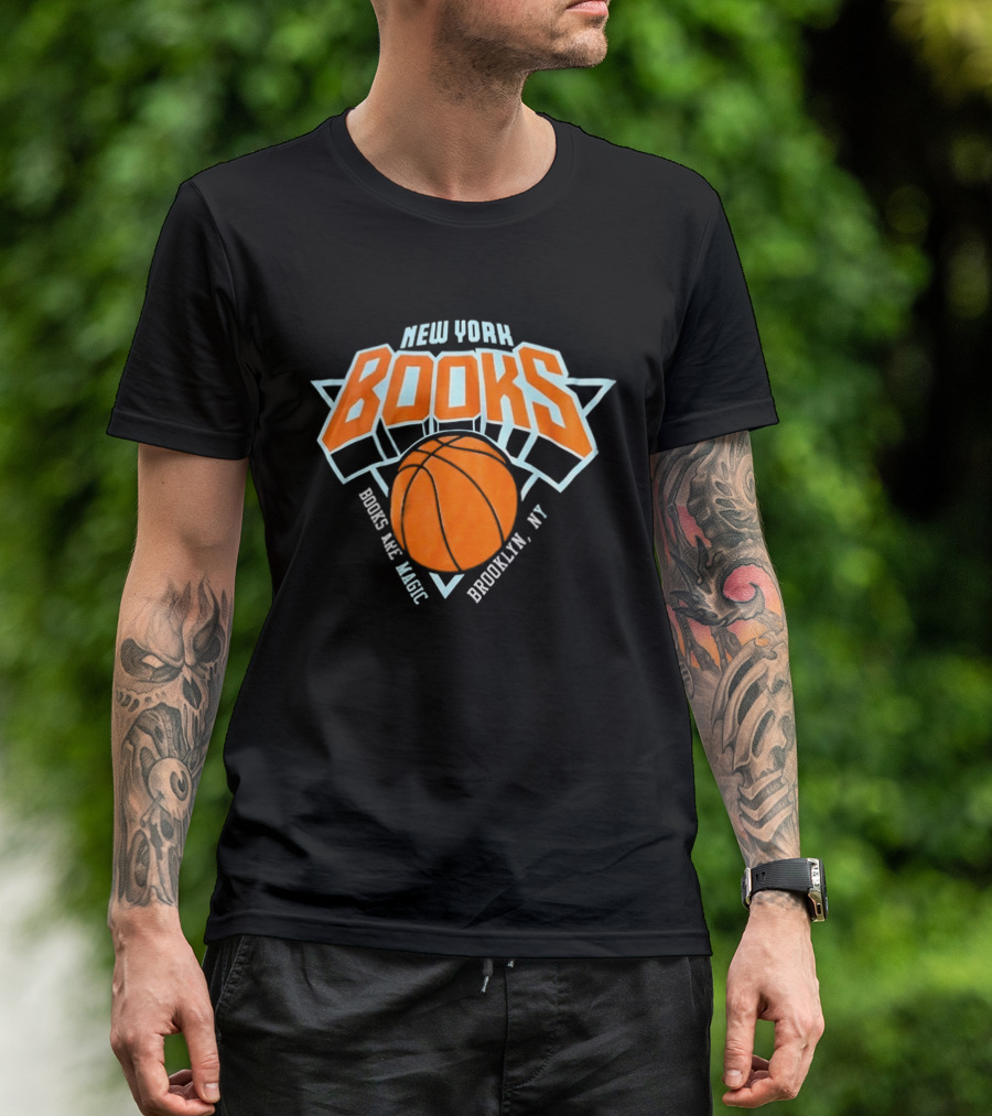 New York Books Are Magic Brooklyn NY Basketball T-Shirt