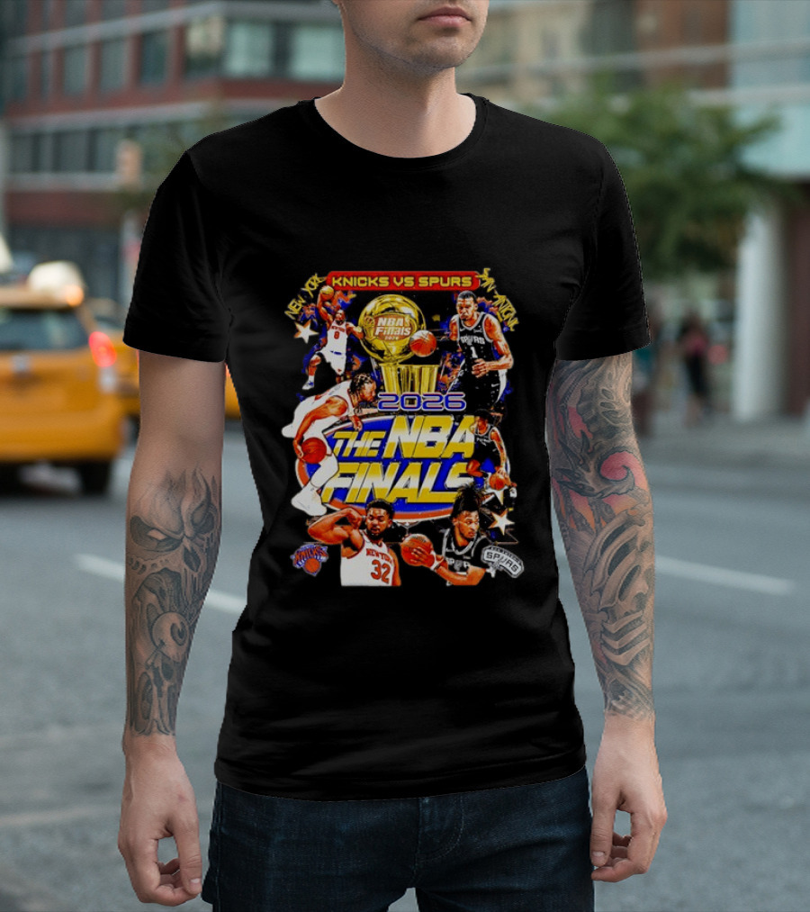 2026 NBA Finals Knicks Vs Spurs Jalen Brunson Victor Wembanyama New York San Antonio T-Shirt