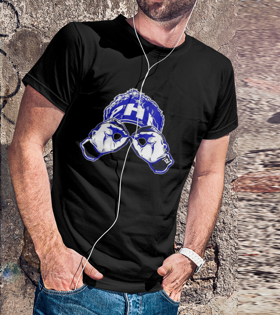 Philadelphia Eagles PHI 12 Hand Gesture Eyeglasses Fan T-Shirt