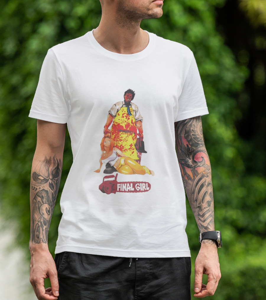 Texas Chain Saw Massacre Leatherface Final Girl Horror T-Shirt