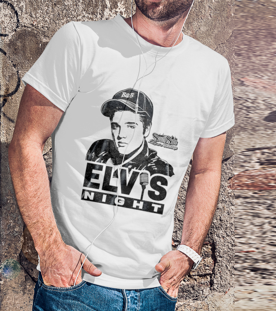 Elvis Night South Side Saturdays Bolt Hat Microphone T-Shirt