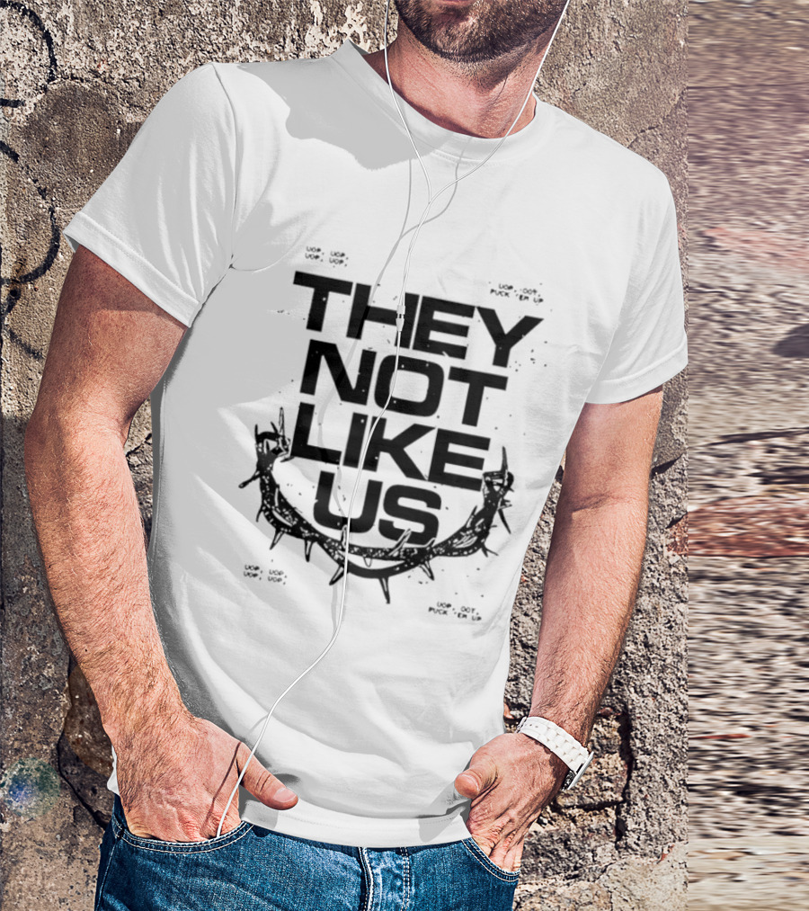 National Australia Tour They Not Like Us Barbed Wire T-Shirt