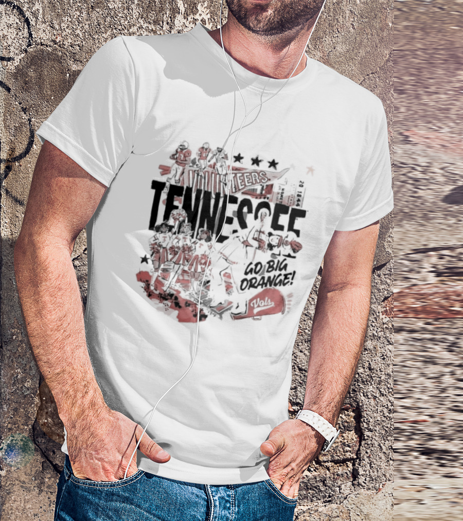 University Volunteer Tennessee Go Big Orange T-Shirt