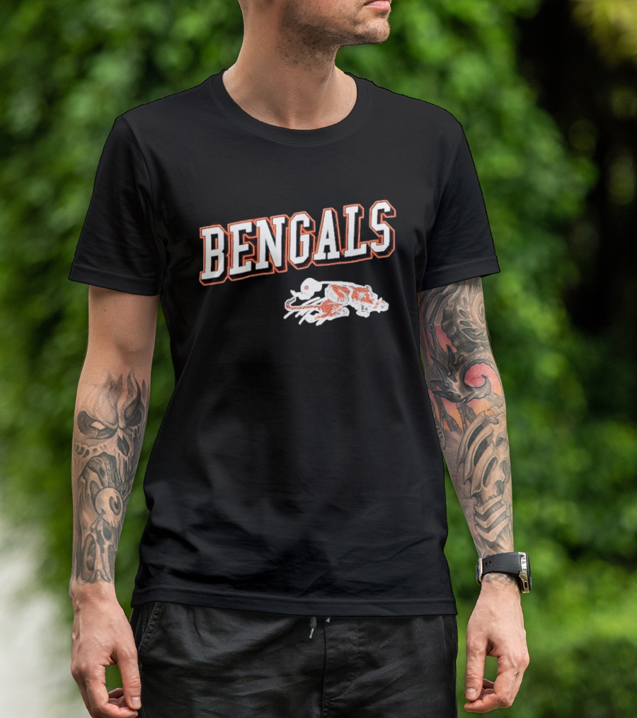 Bengals Cincinnati Black Tiger T-Shirt