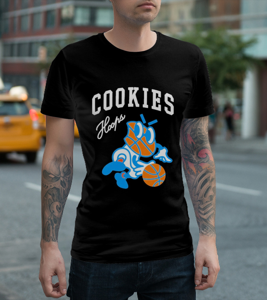 Cookies Hoops Basketball Cartoon Character Streetwear T-Shirt