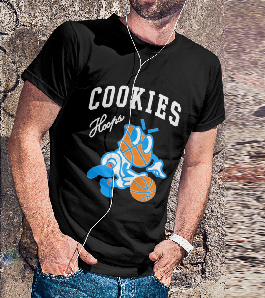 Cookies Hoops Basketball Cartoon Character Streetwear T-Shirt