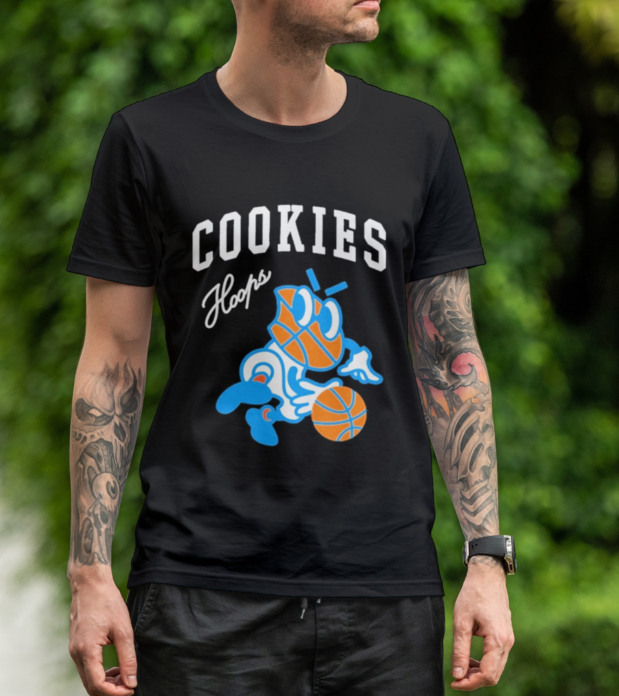 Cookies Hoops Basketball Cartoon Character Streetwear T-Shirt