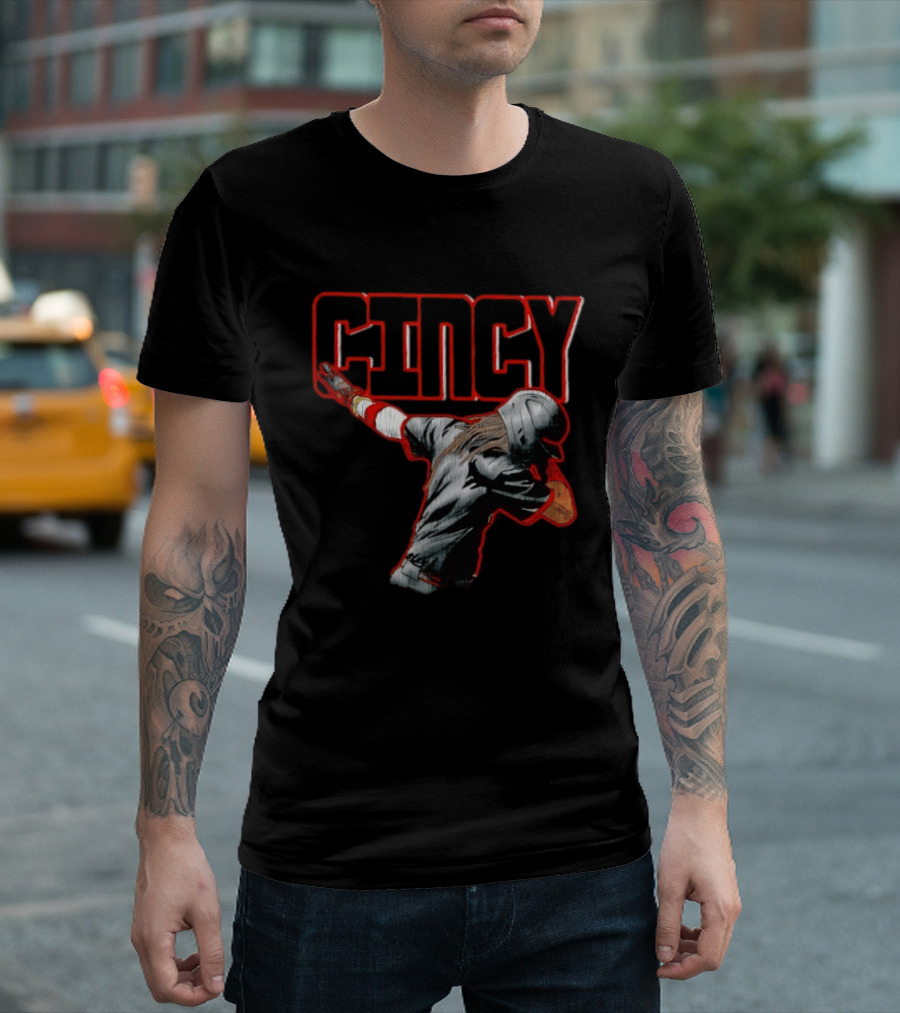 Elly De La Cruz Cincinnati Reds Cincy Dab MLB T-Shirt