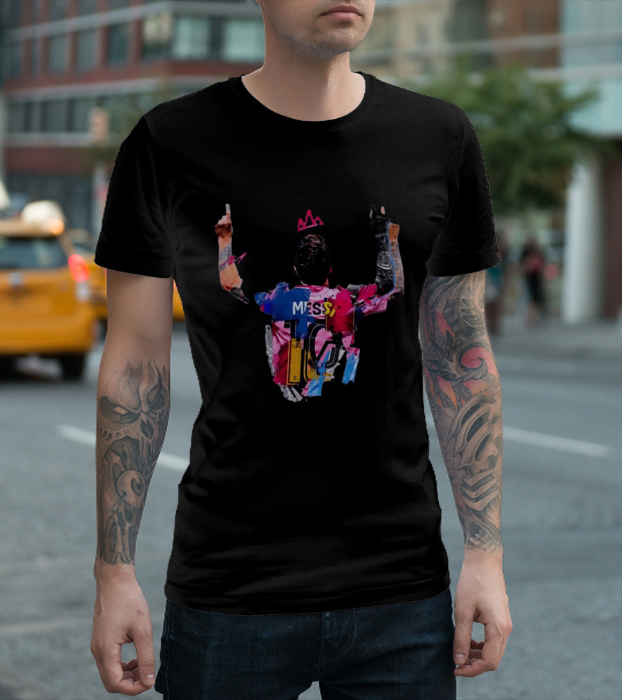 Messi 10 Barcelona Iconic Celebration T-Shirt