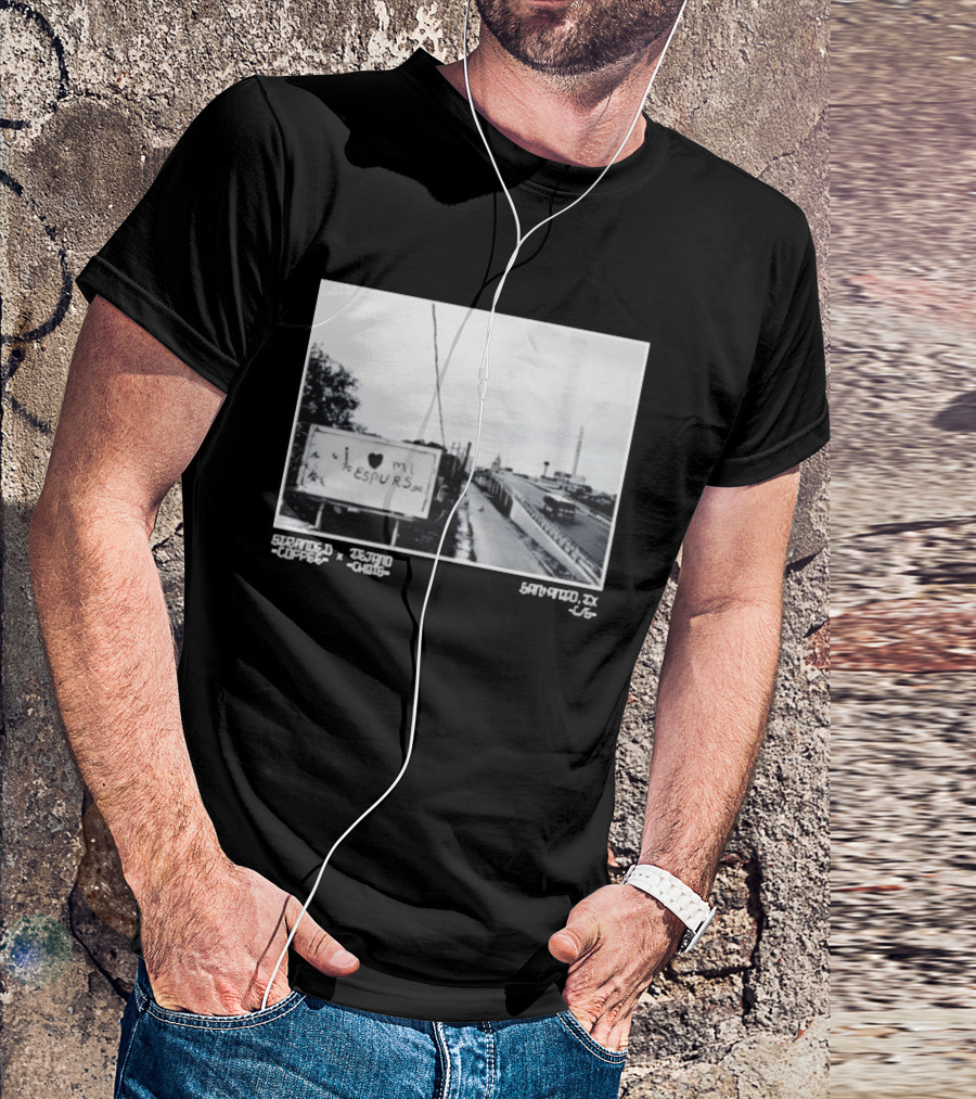 I Love Mi Espurs San Antonio Spurs Texas Granger Coffee Scene T-Shirt