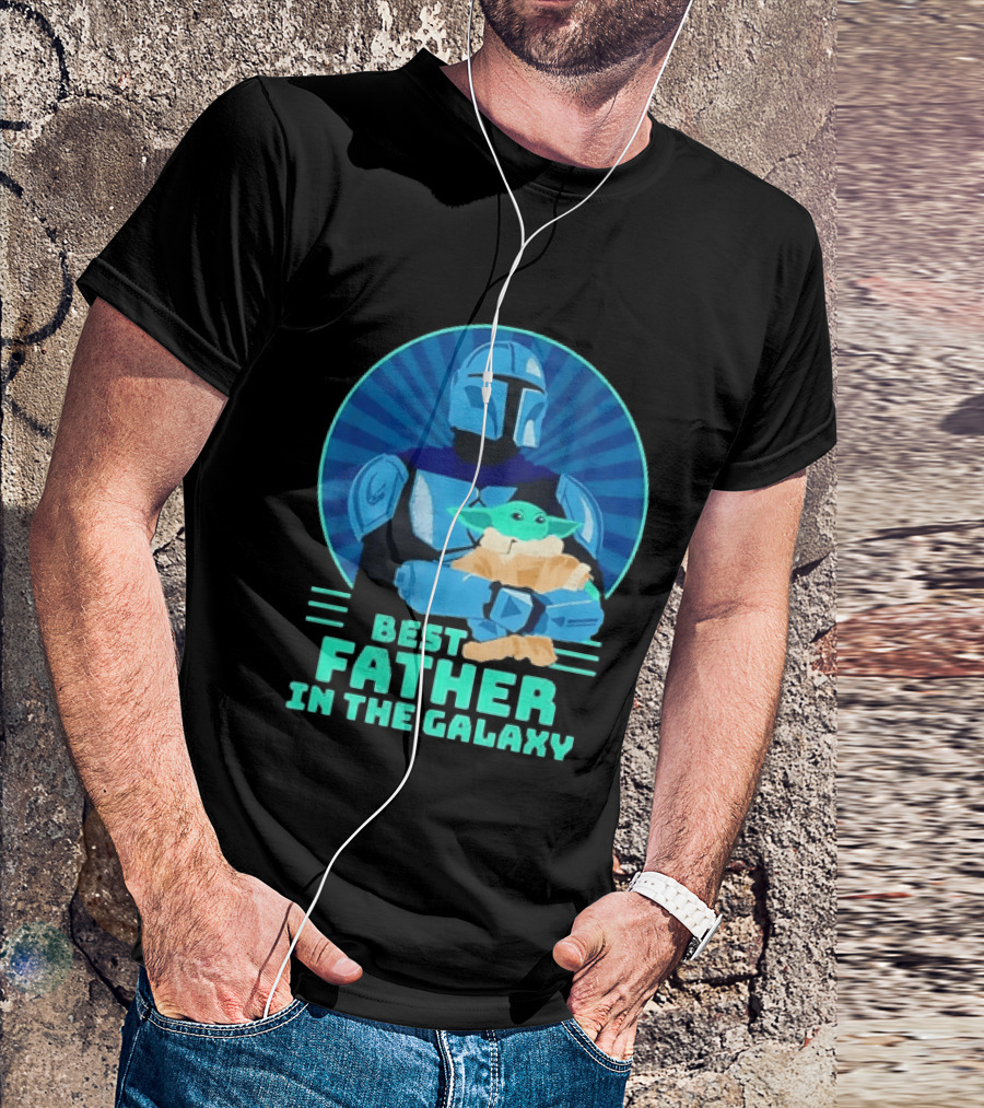 Star Wars Mandalorian Grogu Best Father In The Galaxy T-Shirt
