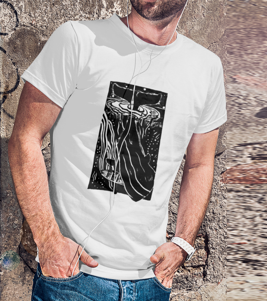 American Traditional Moby Dick Vintage Tattoo Style Whale Ocean Nautical T-Shirt