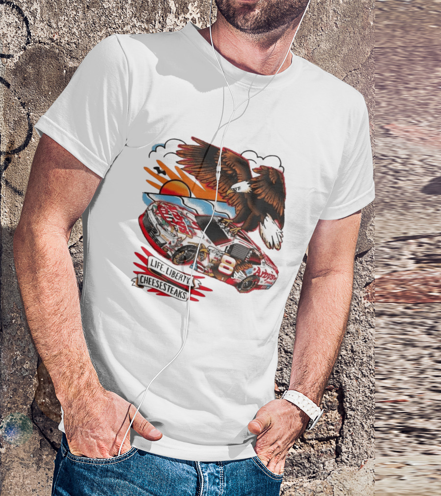 JR Motorsports Arby's Life Liberty Cheesesteaks Racing Car Eagle T-Shirt