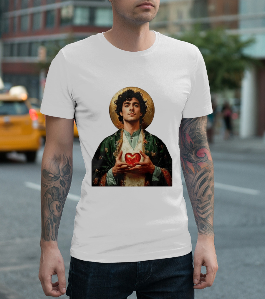 Luigi Mangione Patron Saint Holding Sacred Heart For Health Care Justice T-Shirt