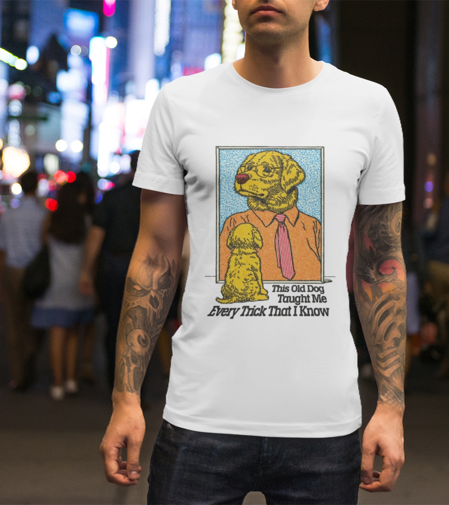 Mac Demarco This Old Dog Taught Me Every Trick That I Know Cartoon Dogs In Mirror T-Shirt