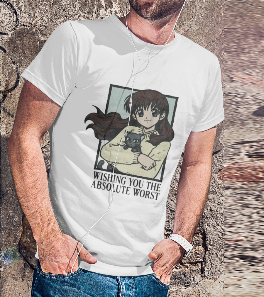 Wishing You The Absolute Worst Anime Girl Cat Scene T-Shirt