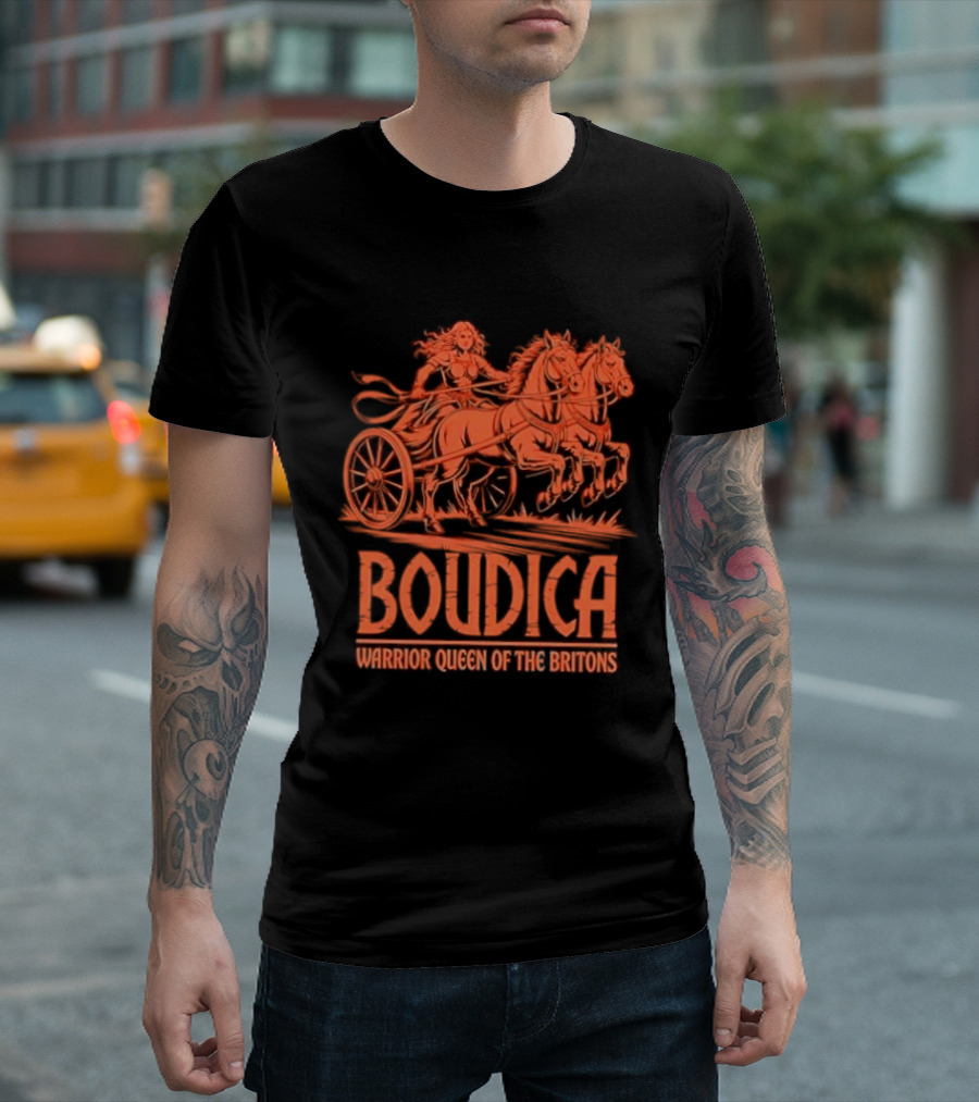 Boudica Warrior Queen Of The Britons Chariot Fighter T-Shirt