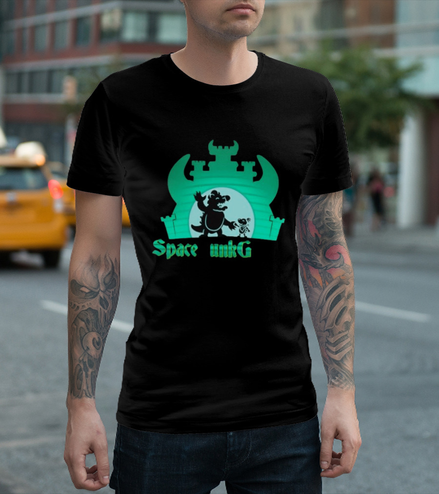 Bowser And Bowser Jr Super Mario Space Junk Galaxy Castle T-Shirt