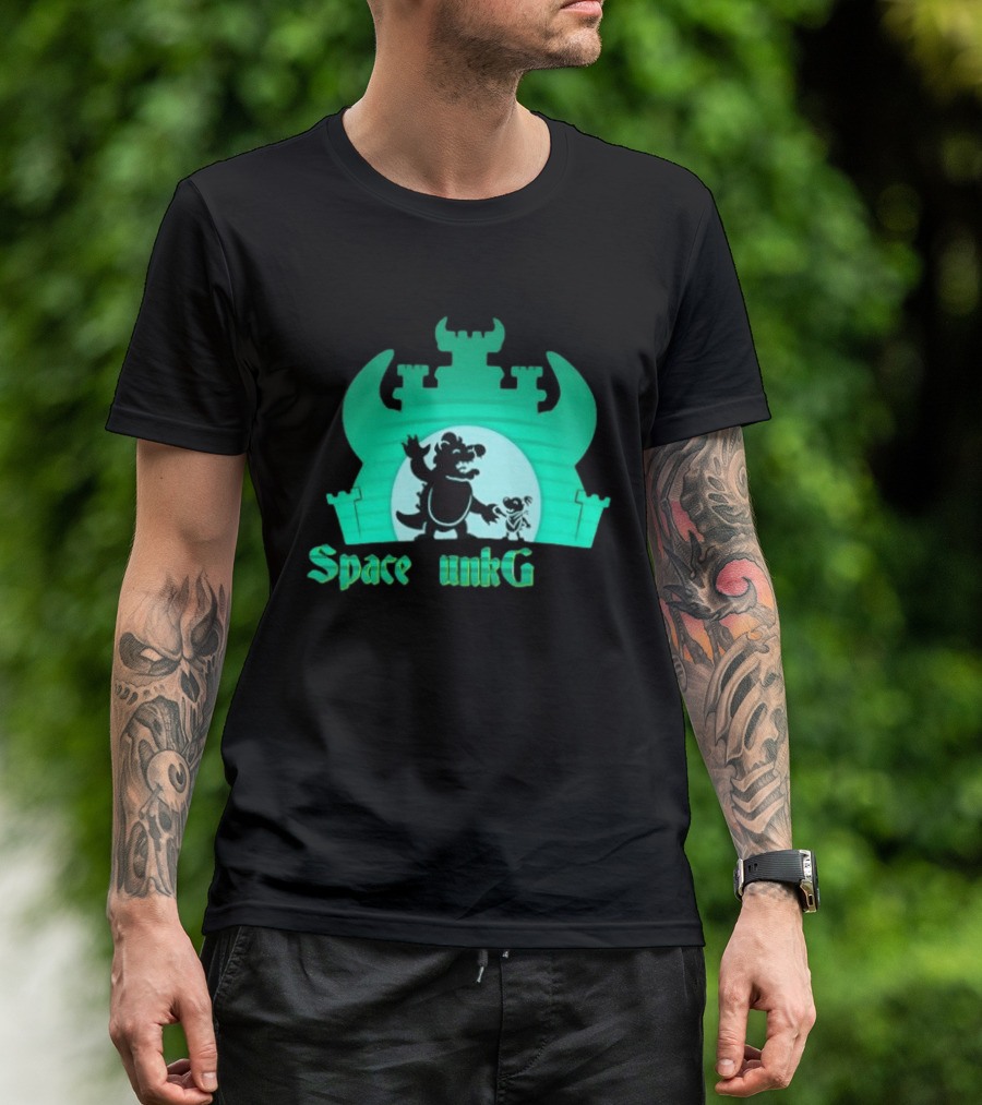 Bowser And Bowser Jr Super Mario Space Junk Galaxy Castle T-Shirt