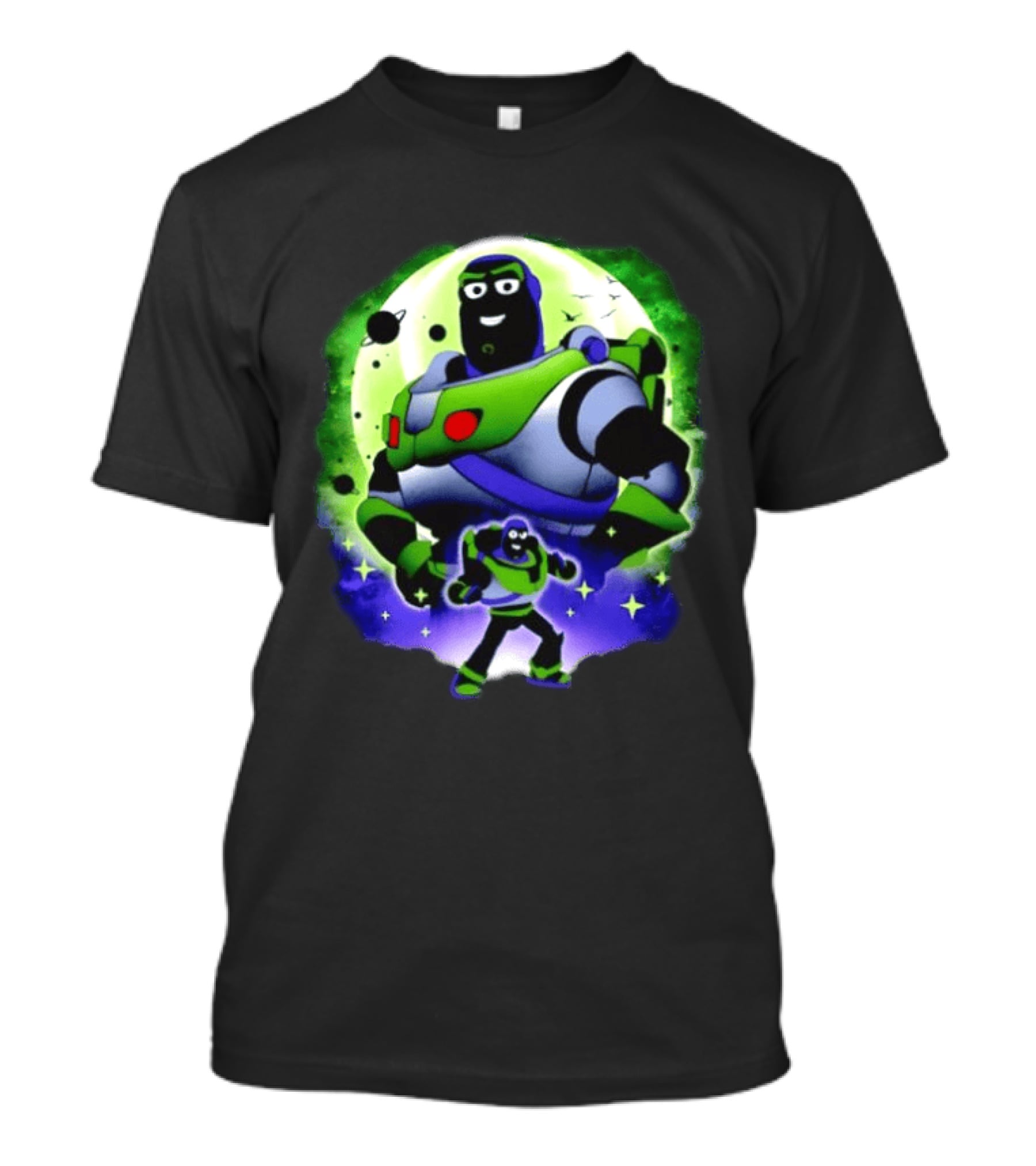 Buzz Lightyear Space Ranger Moon Planetary System Toy Story Galaxy T-Shirt
