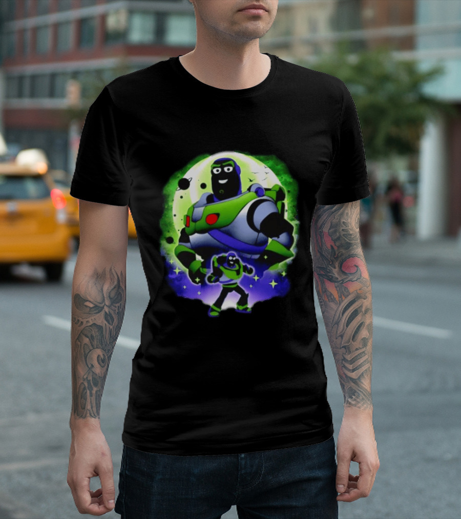 Buzz Lightyear Space Ranger Moon Planetary System Toy Story Galaxy T-Shirt