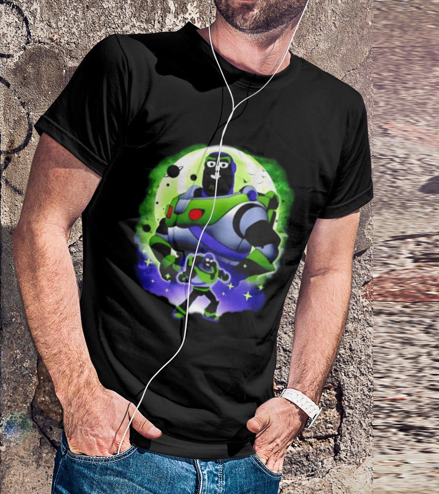 Buzz Lightyear Space Ranger Moon Planetary System Toy Story Galaxy T-Shirt