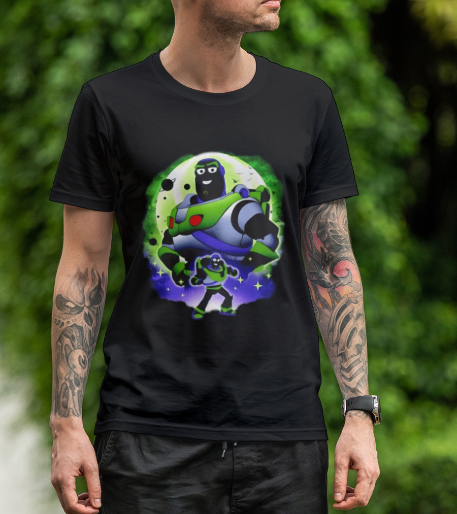 Buzz Lightyear Space Ranger Moon Planetary System Toy Story Galaxy T-Shirt