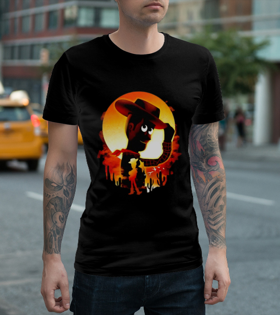 Sheriff Woody Pixar Toy Story Sunset Cowboy T-Shirt