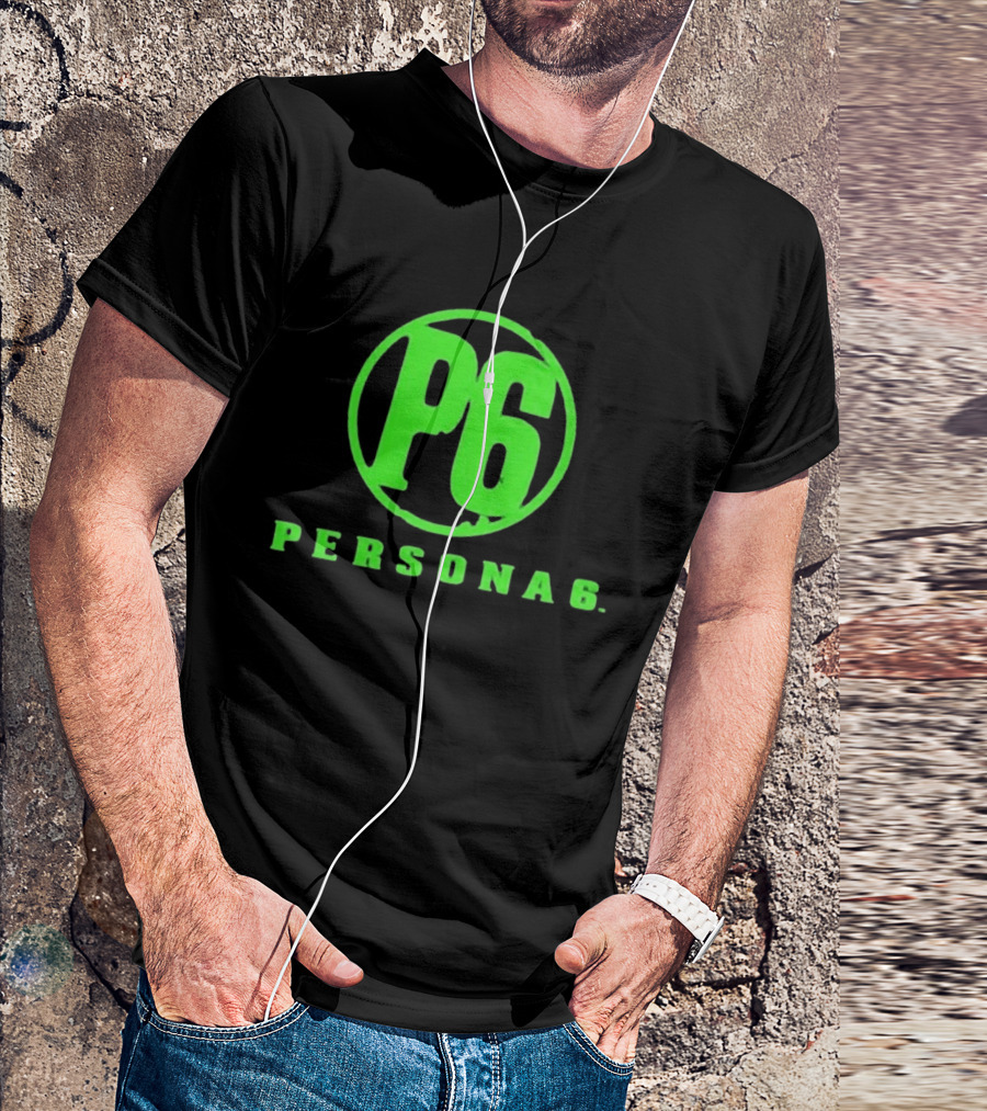 Persona 6 P6 Green Logo Commemorative T-Shirt