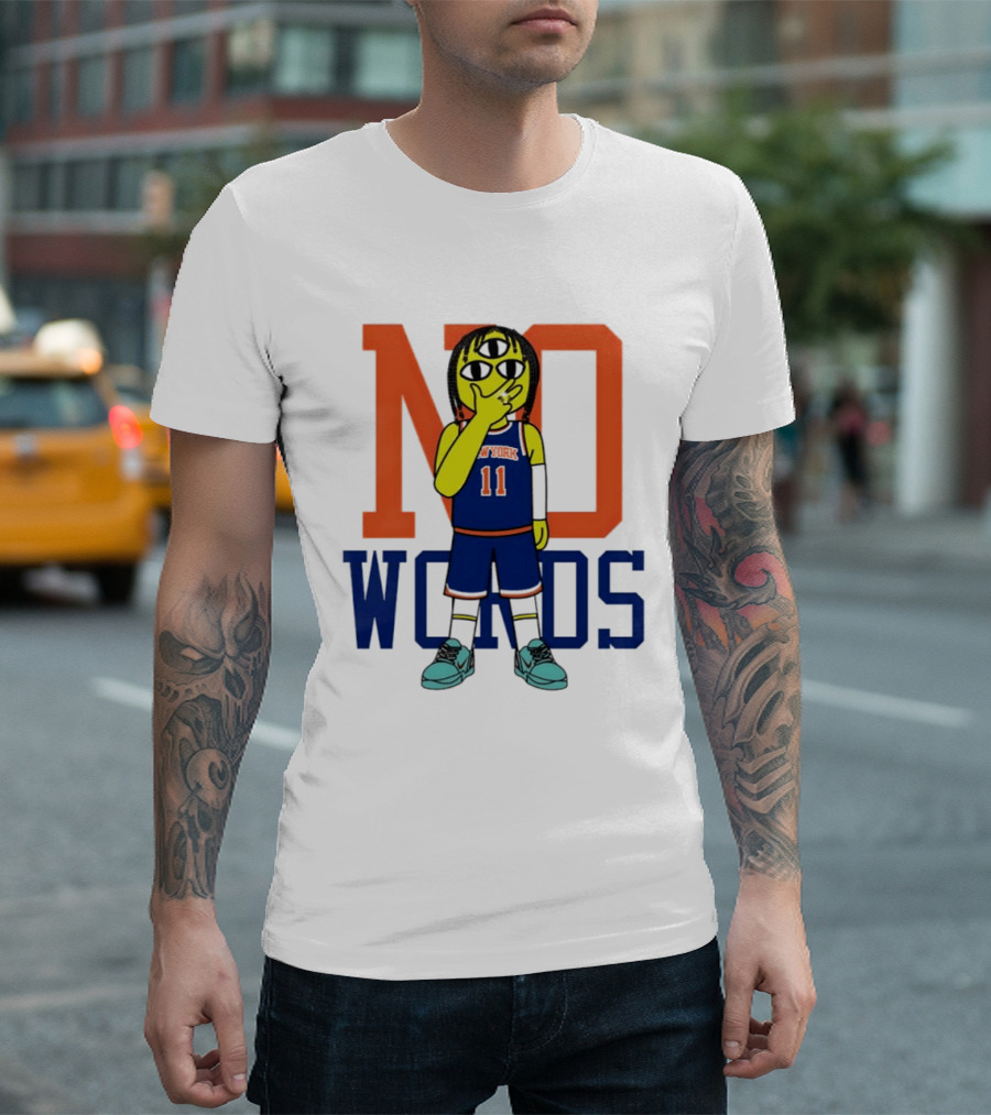 Jalen Brunson New York Knicks No Words Three Eyed Cartoon T-Shirt