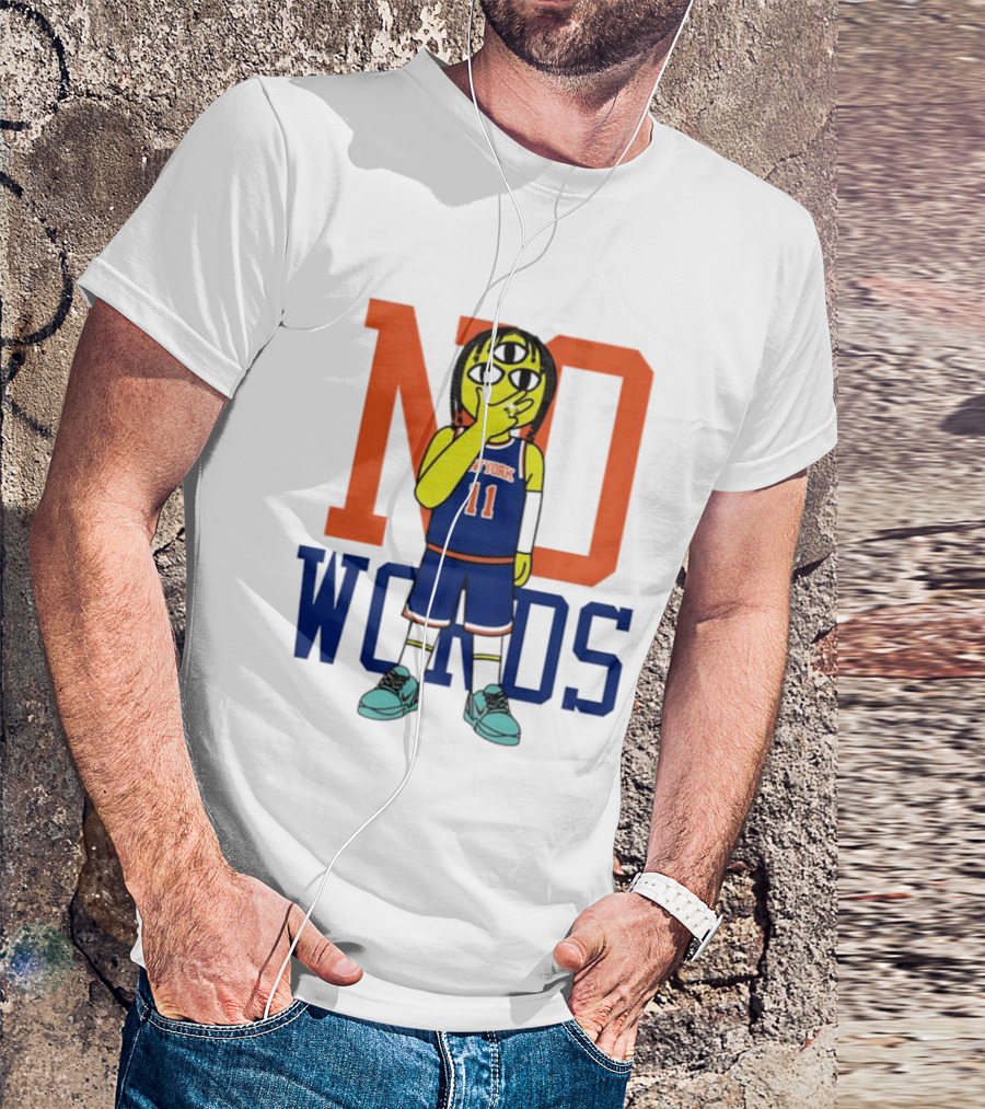Jalen Brunson New York Knicks No Words Three Eyed Cartoon T-Shirt