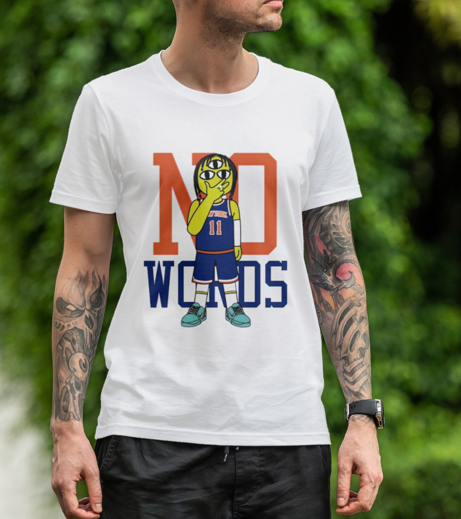 Jalen Brunson New York Knicks No Words Three Eyed Cartoon T-Shirt