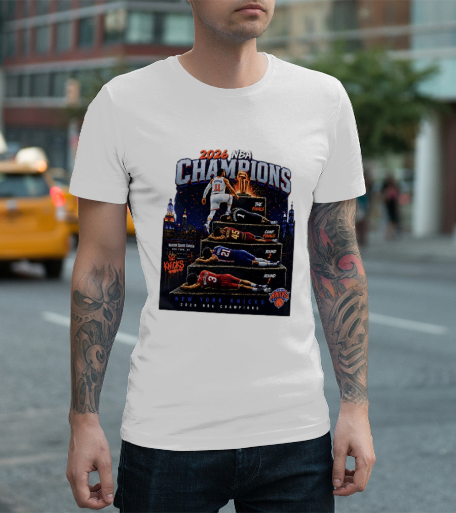 2026 NBA Champions New York Knicks Jalen Brunson Road To Glory T-Shirt