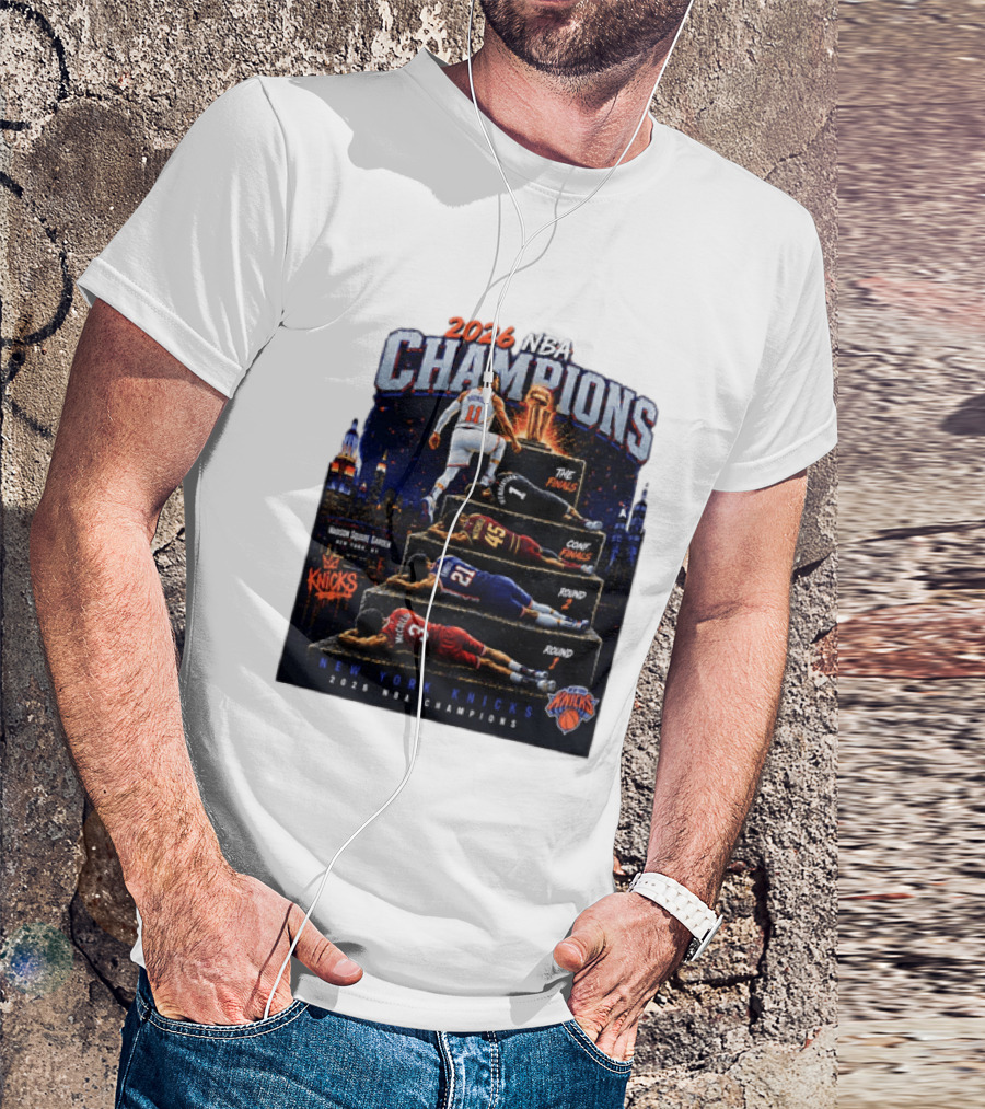 2026 NBA Champions New York Knicks Jalen Brunson Road To Glory T-Shirt