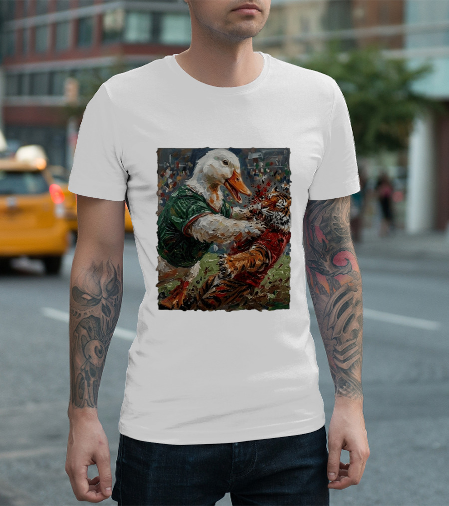 Oregon Ducks Auburn Tigers Football Rivalry Clash T-Shirt