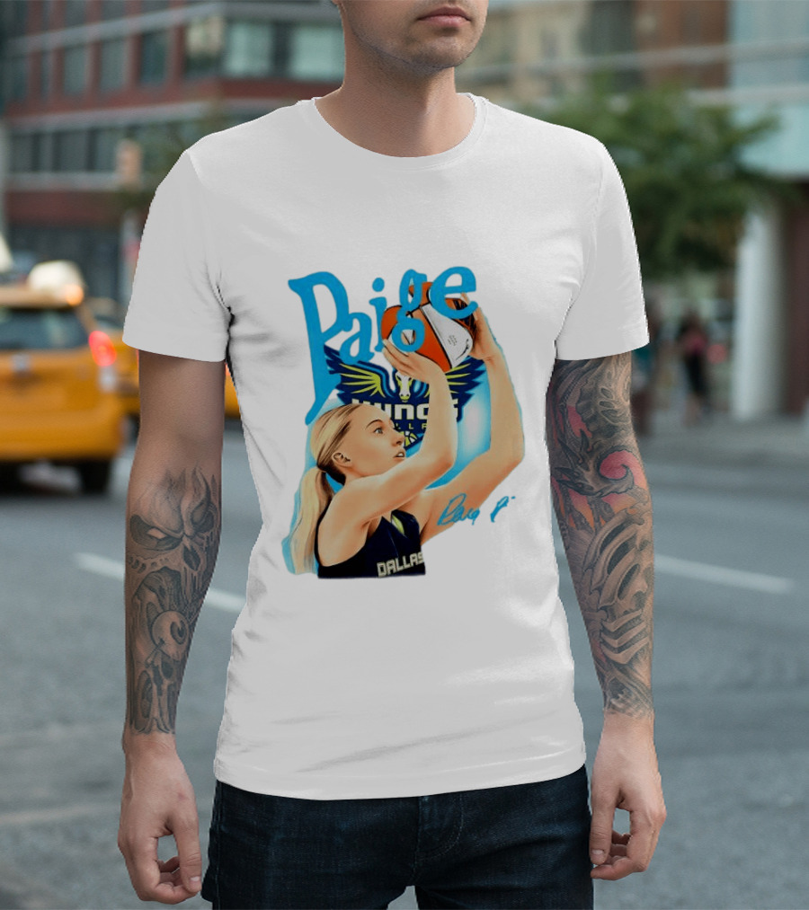 Paige Bueckers Dallas Wings Basketball WNBA Player T-Shirt