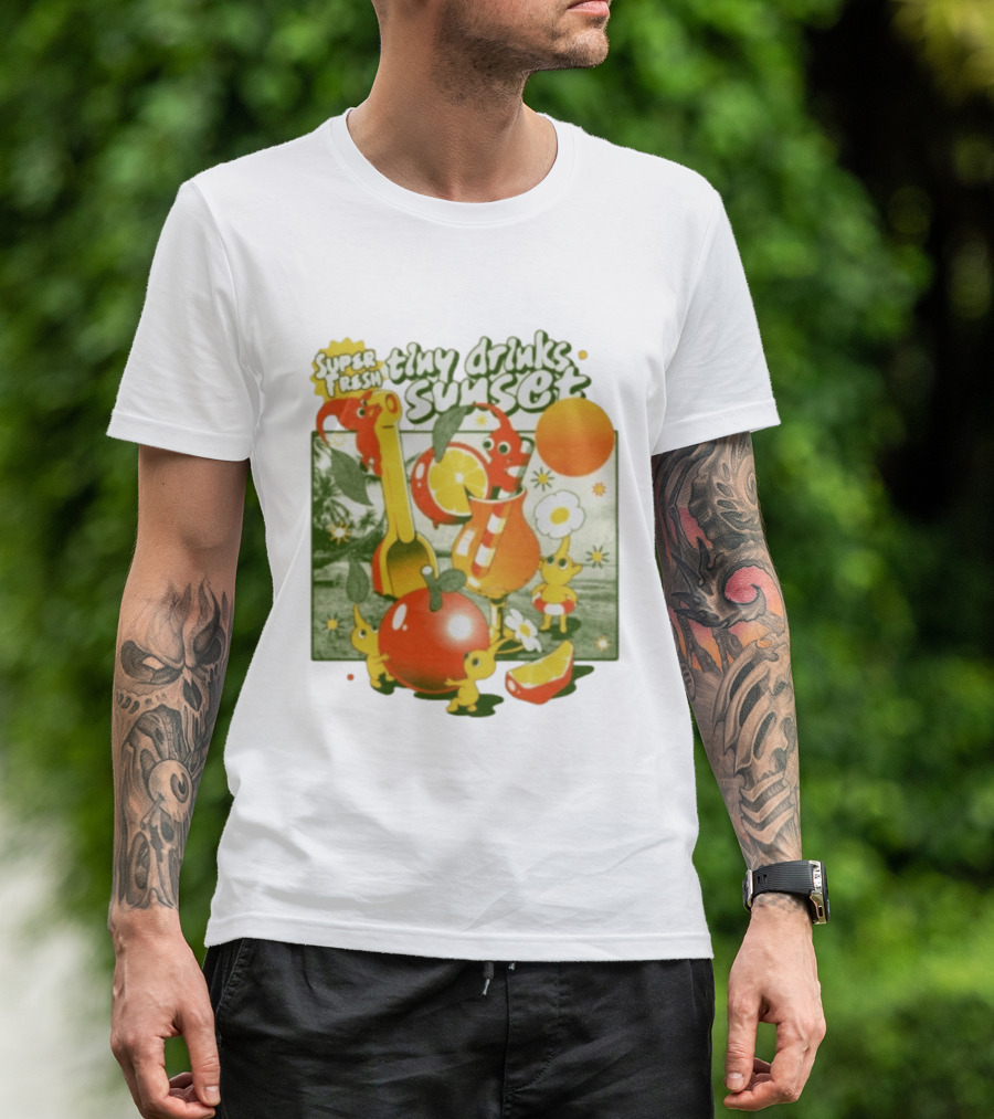 Super Fresh Tiny Drinks Sunset Pikmin Juicy Fruits Adventure T-Shirt