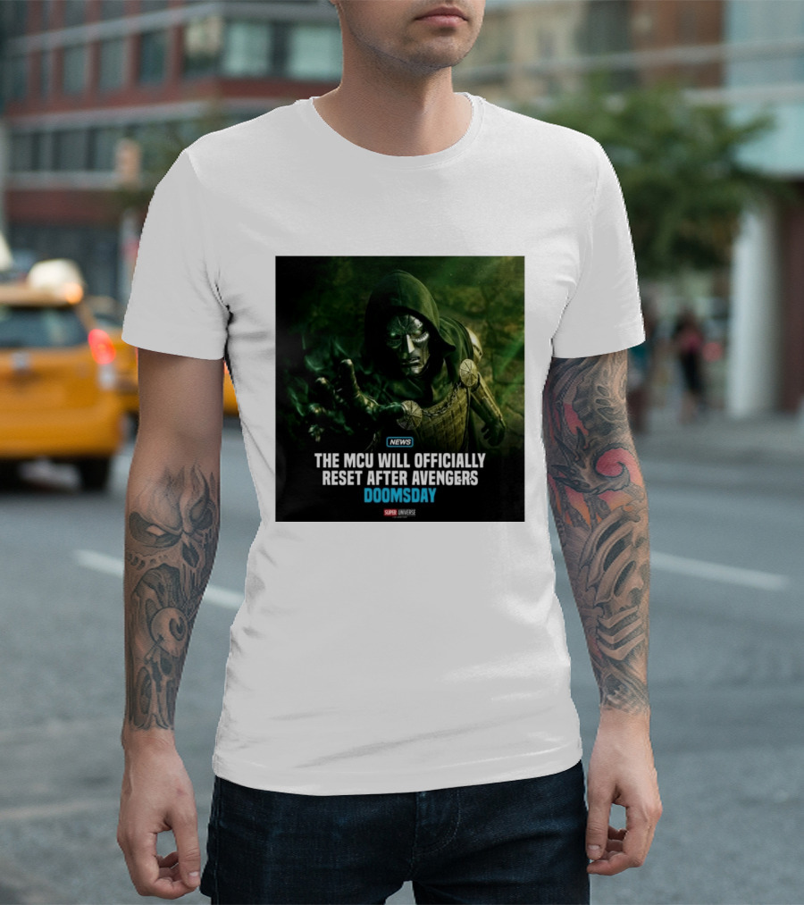 Avengers Doomsday MCU Reset Announcement Super Universe News T-Shirt