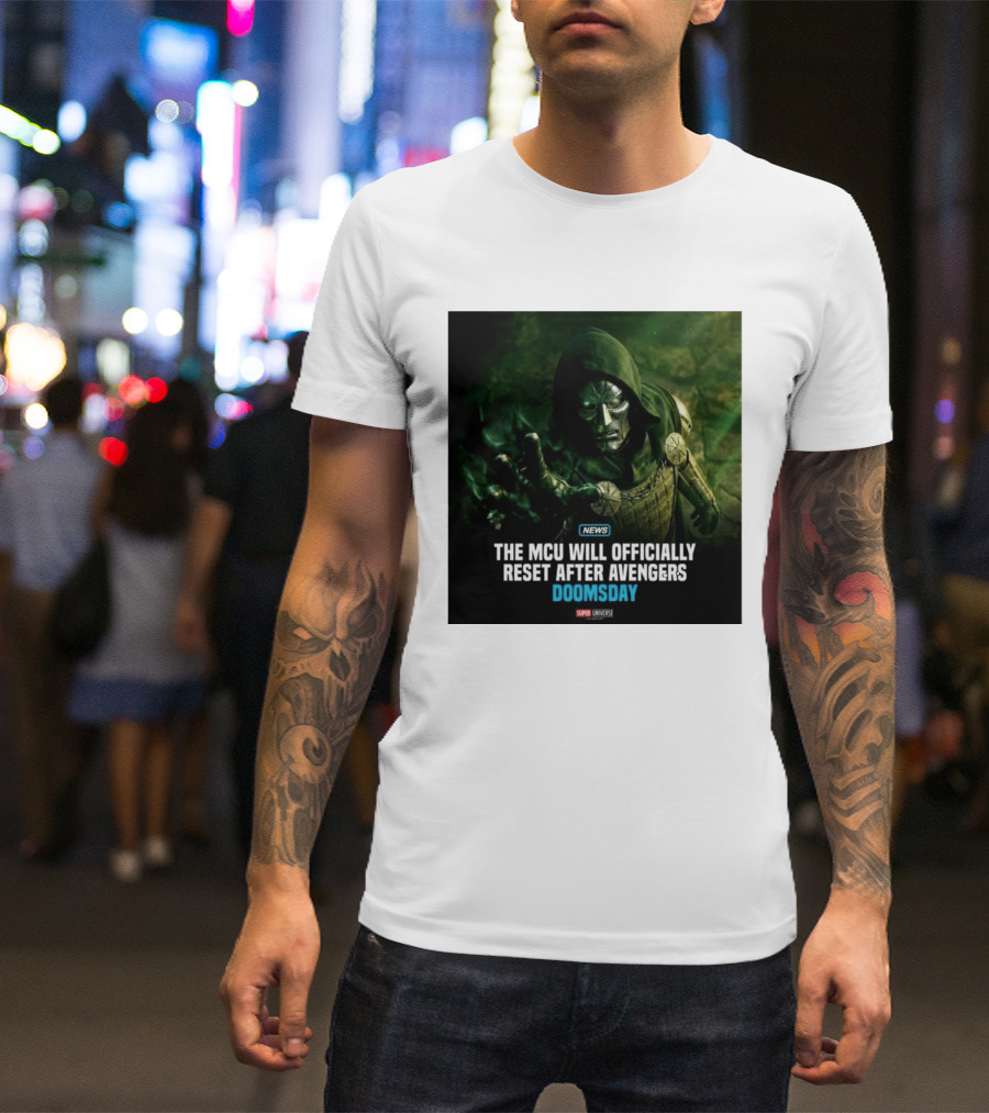 Avengers Doomsday MCU Reset Announcement Super Universe News T-Shirt