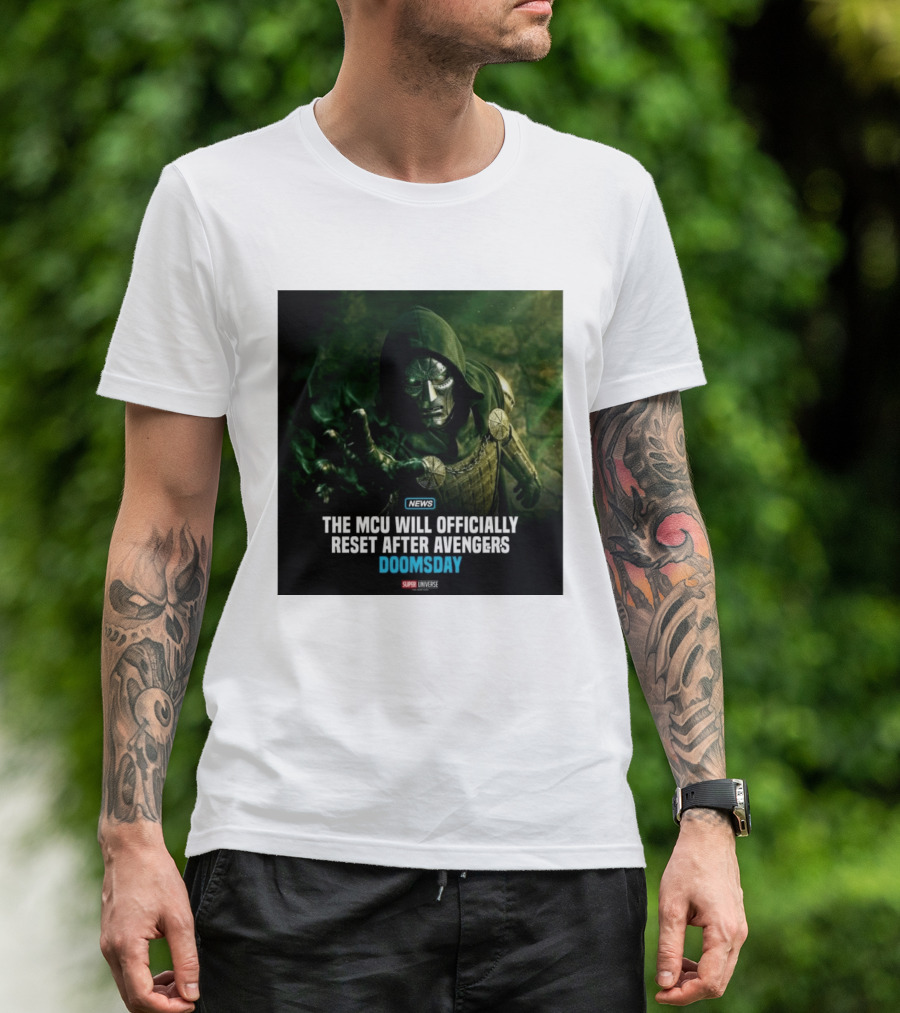 Avengers Doomsday MCU Reset Announcement Super Universe News T-Shirt