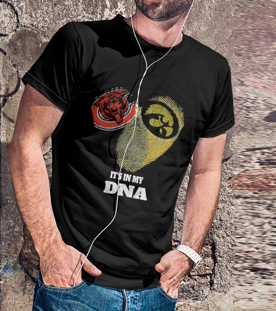 Chicago Bears Iowa Hawkeyes It's In My DNA T-Shirt