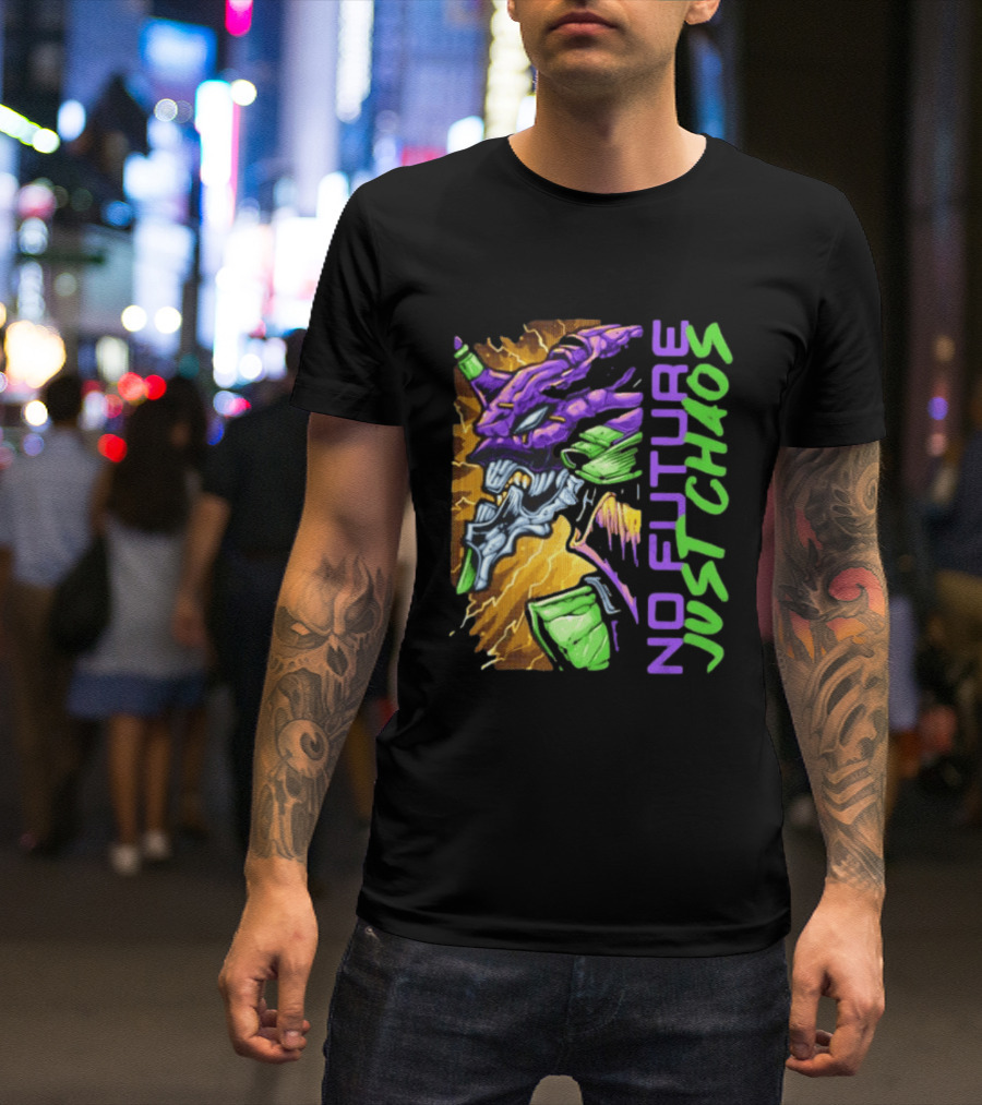 Evangelion Unit 01 No Future Just Chaos Neon Genesis Evangelion T-Shirt
