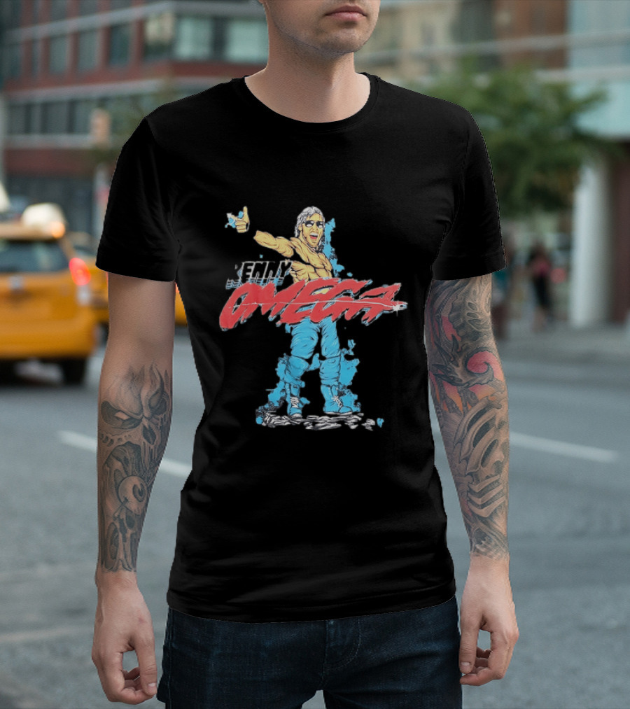 Kenny Omega Pro Wrestling Illustration With Omega Splash T-Shirt