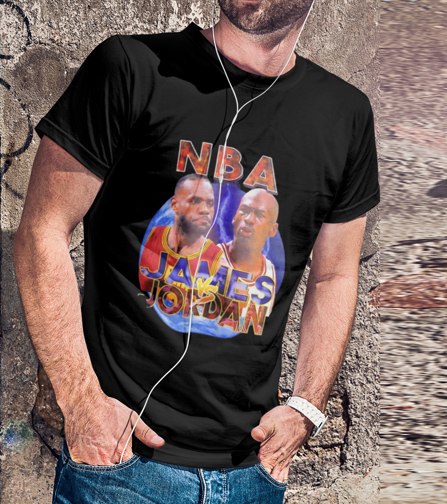NBA LeBron James Vs Michael Jordan Cleveland Cavaliers Chicago Bulls T-Shirt